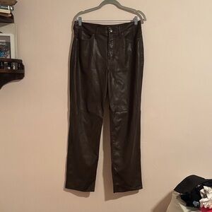 Old Navy Women's Dark Brown Straight Leg Pants
